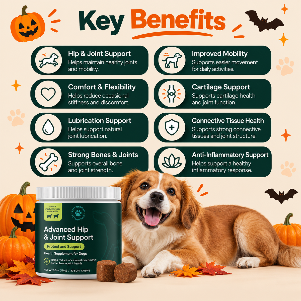 PawFlex™ Advanced Hip & Joint Support Chews