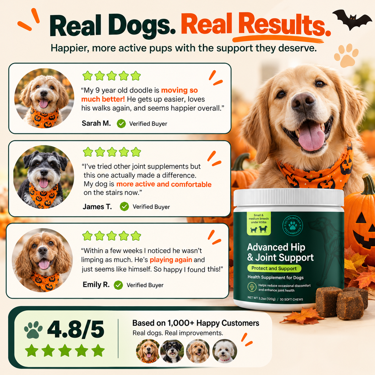 PawFlex™ Advanced Hip & Joint Support Chews