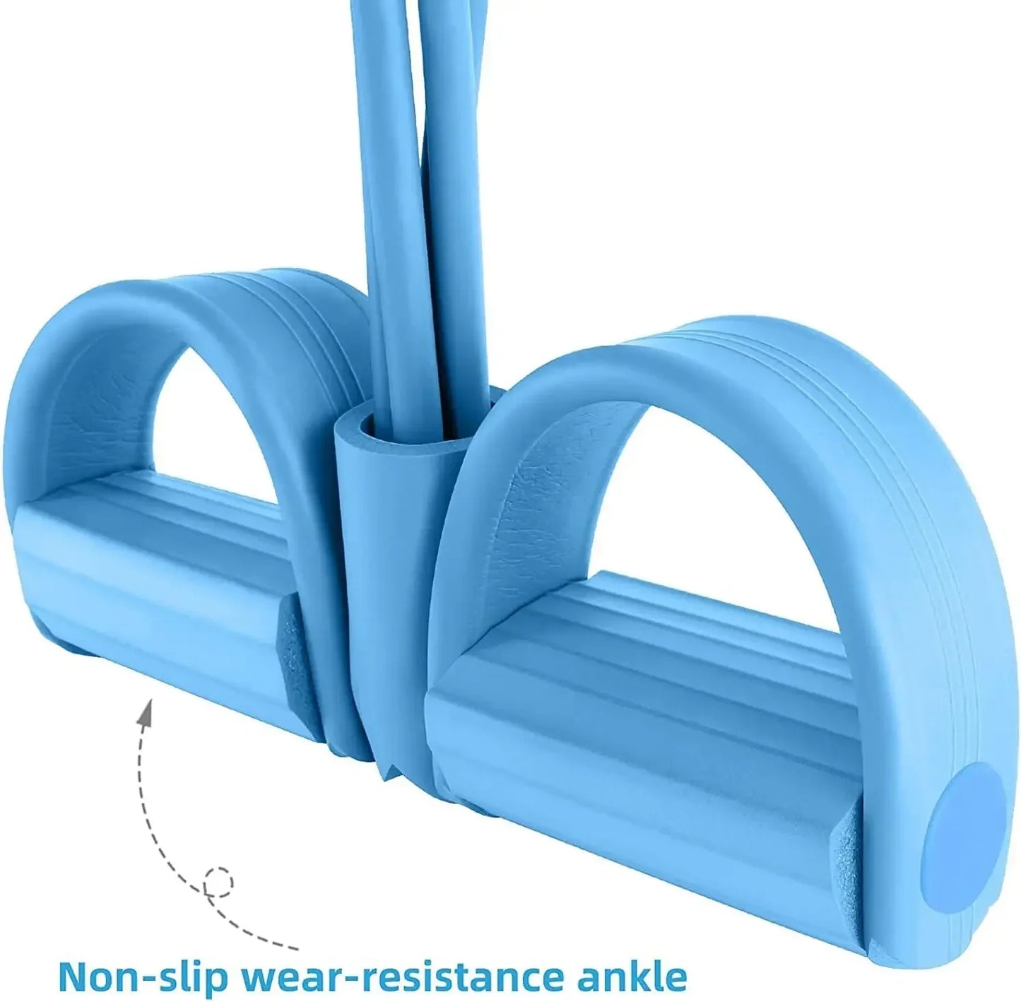 4/6-Tube Tensioner Multi-Functional Household Fitness Yoga Abdominal Strengthening Elastic Band Tension Rope Sit-Up Assistive