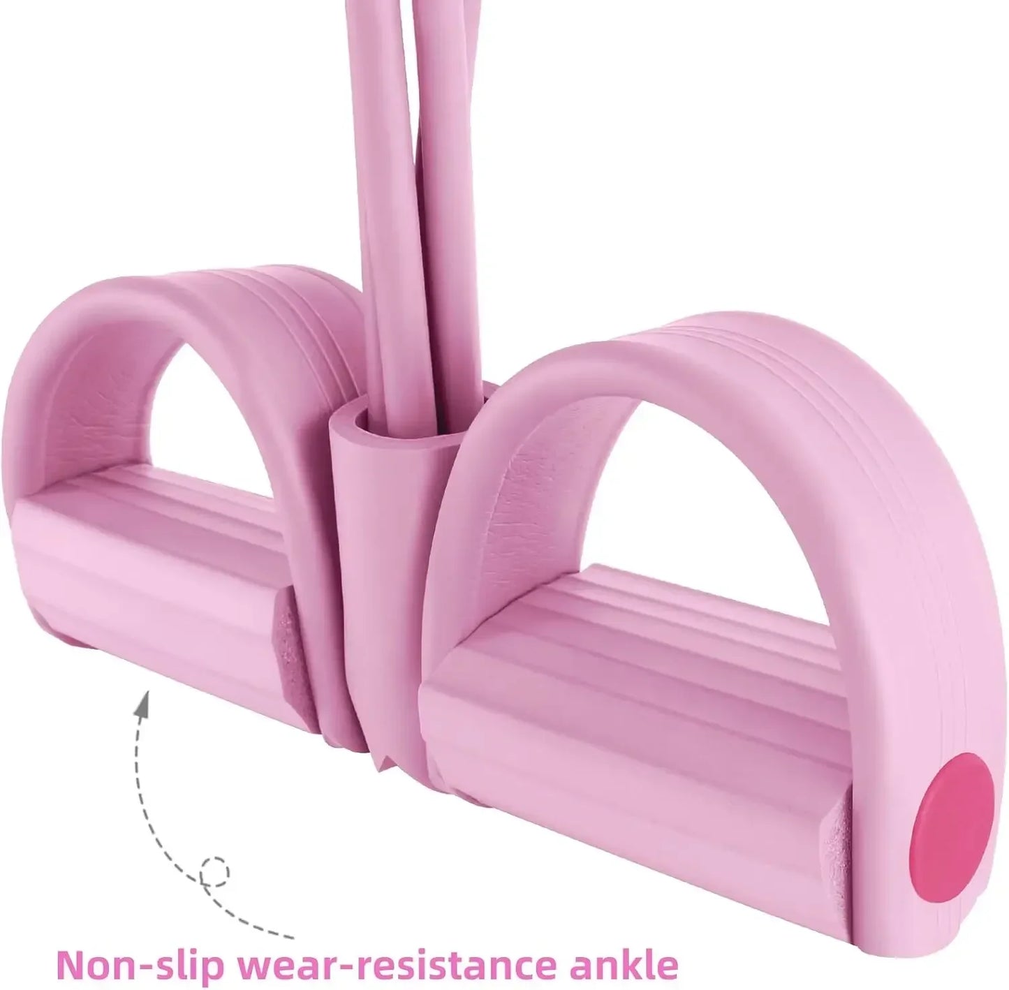 4/6-Tube Tensioner Multi-Functional Household Fitness Yoga Abdominal Strengthening Elastic Band Tension Rope Sit-Up Assistive