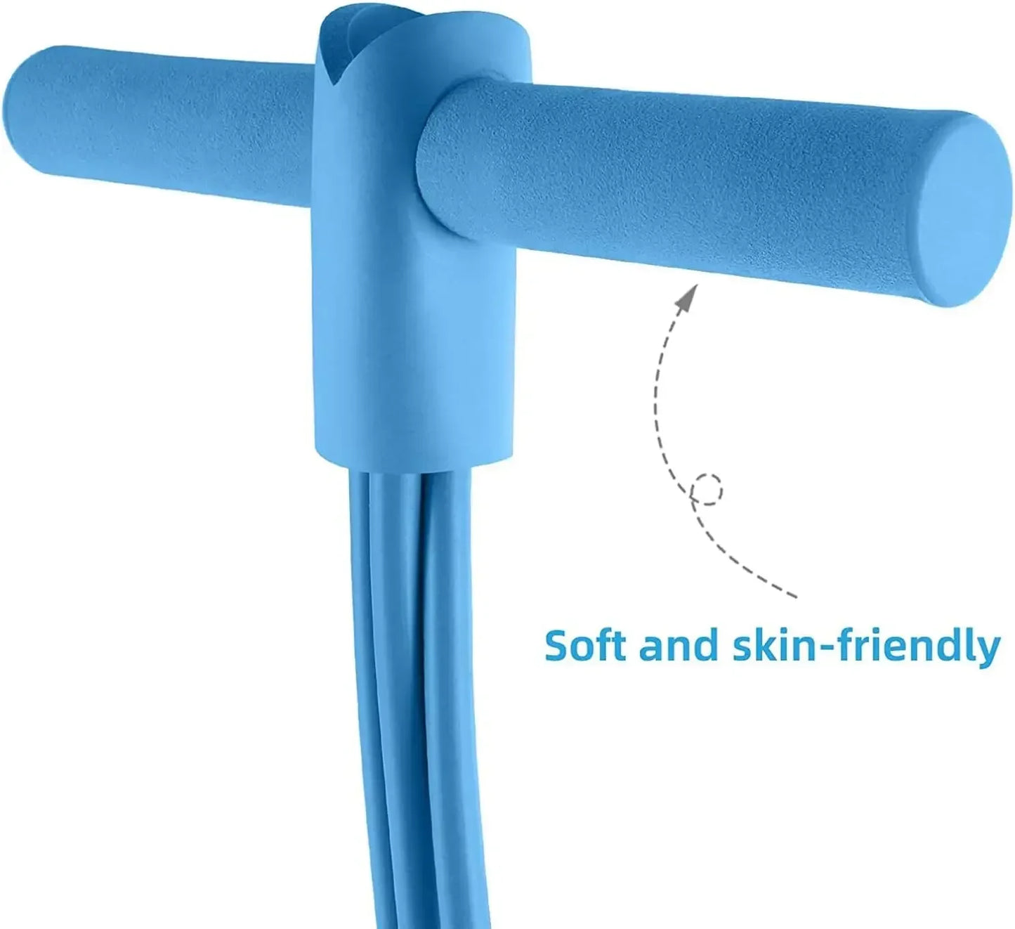 4/6-Tube Tensioner Multi-Functional Household Fitness Yoga Abdominal Strengthening Elastic Band Tension Rope Sit-Up Assistive