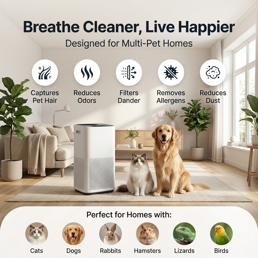 Geteasezo™ Air Purifier for Pet Owners