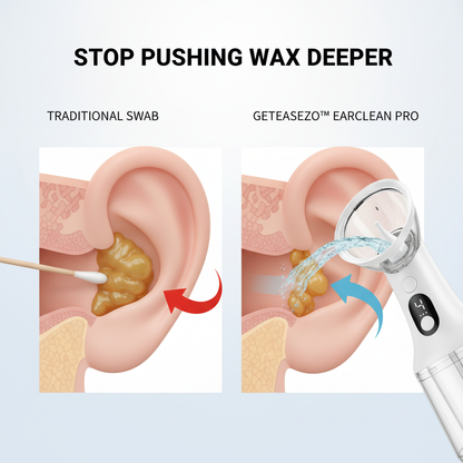 Automatic Ear Wax Removal Kit, Pulse Electric Ear Cleaner Portable for Adults Kids, Handheld Irrigation Washer