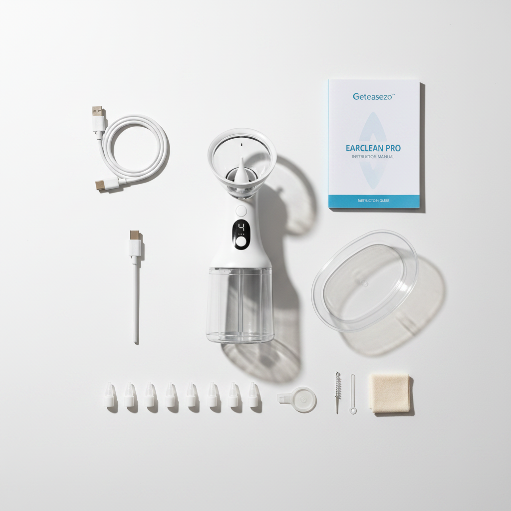 Automatic Ear Wax Removal Kit, Pulse Electric Ear Cleaner Portable for Adults Kids, Handheld Irrigation Washer